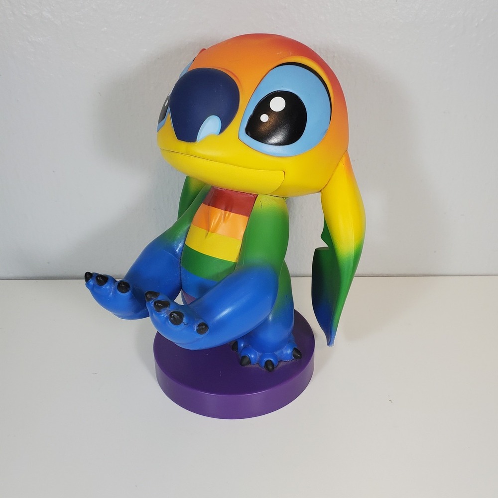 Cable Guys Disney Lilo & Stitch Rainbow Controller Phone Holder Original 9" Tall